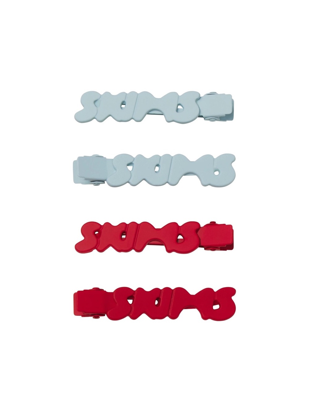 Skims NEW Matte Logo Hair Clip Set of 4
